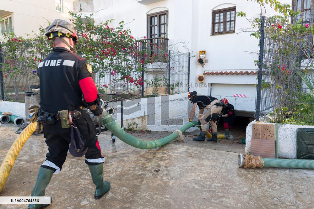 Cleanup Work In Ibiza After Floods - Spain