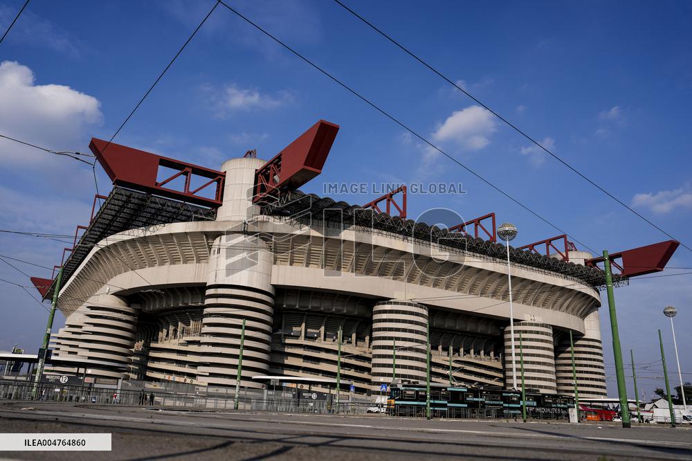 General View Of San Siro Stadium In Milan - Italy