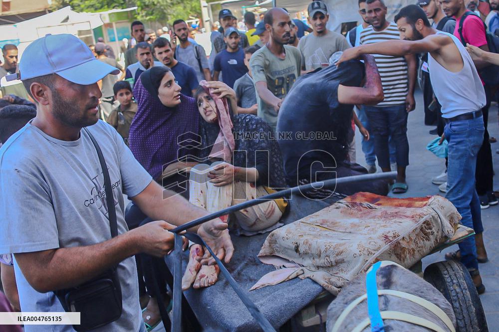 Airstrike Victims Farewell - Deir Al-Balah