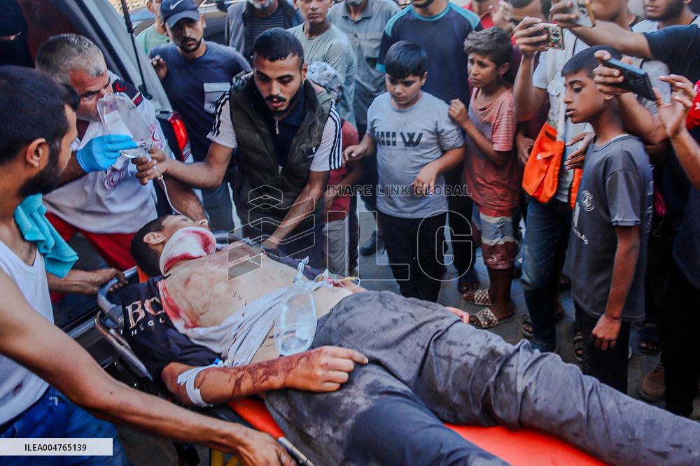 Airstrike Victims Farewell - Deir Al-Balah