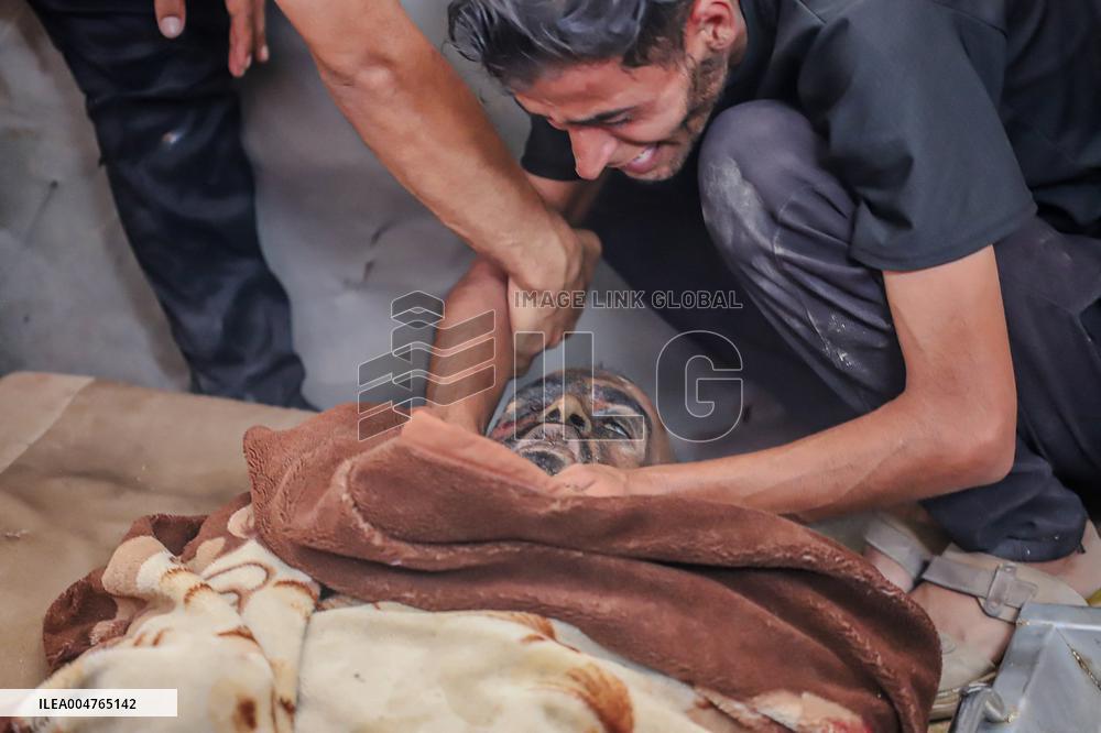 Airstrike Victims Farewell - Deir Al-Balah