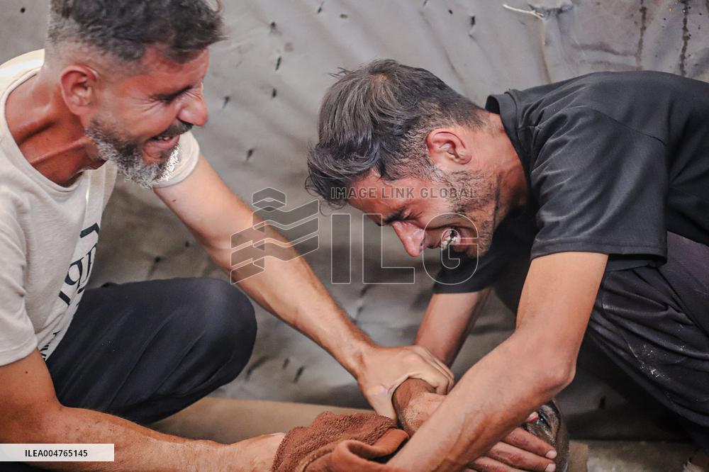 Airstrike Victims Farewell - Deir Al-Balah