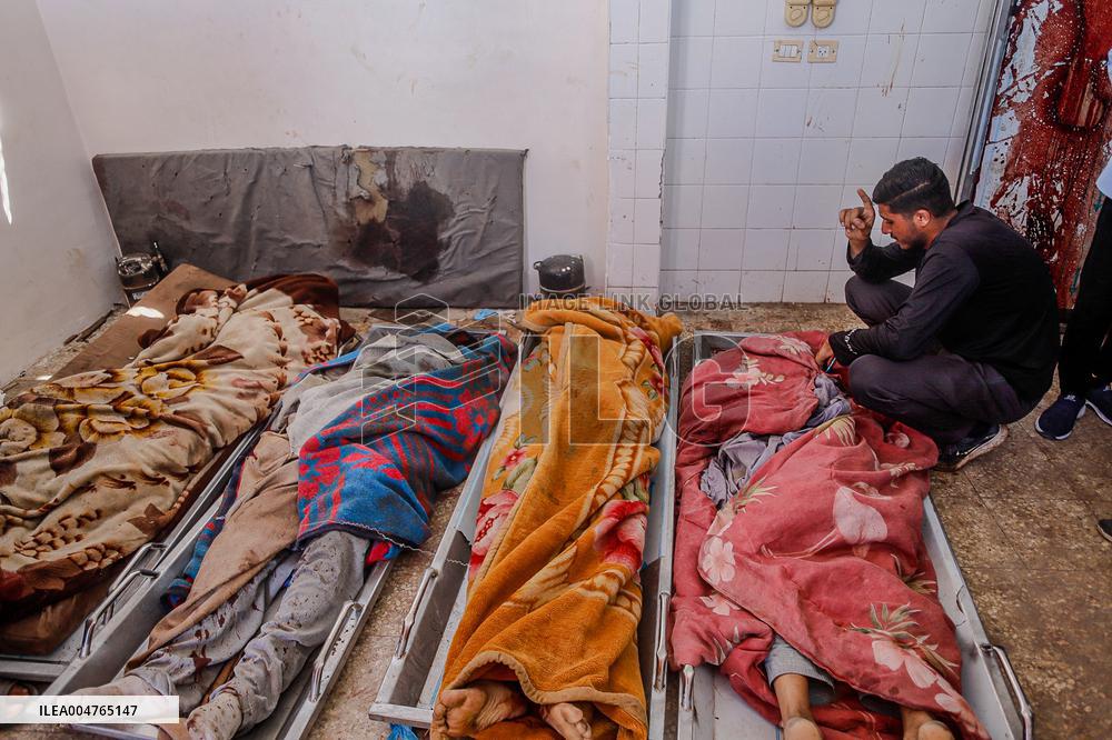 Airstrike Victims Farewell - Deir Al-Balah