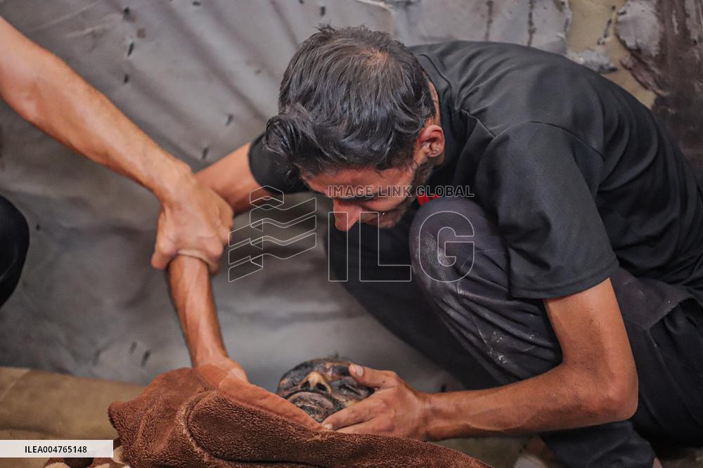 Airstrike Victims Farewell - Deir Al-Balah