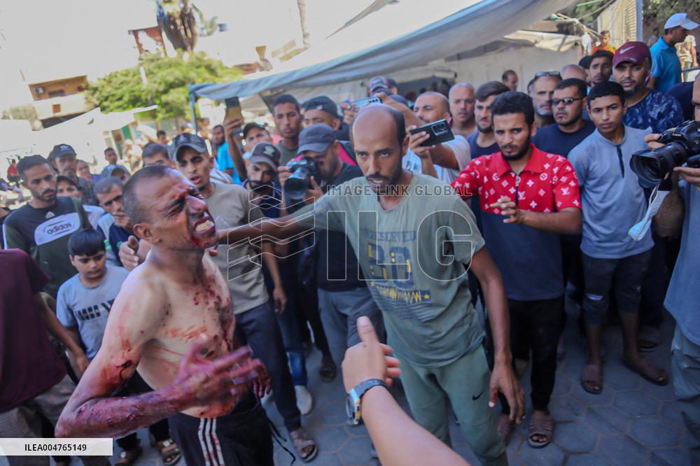 Airstrike Victims Farewell - Deir Al-Balah
