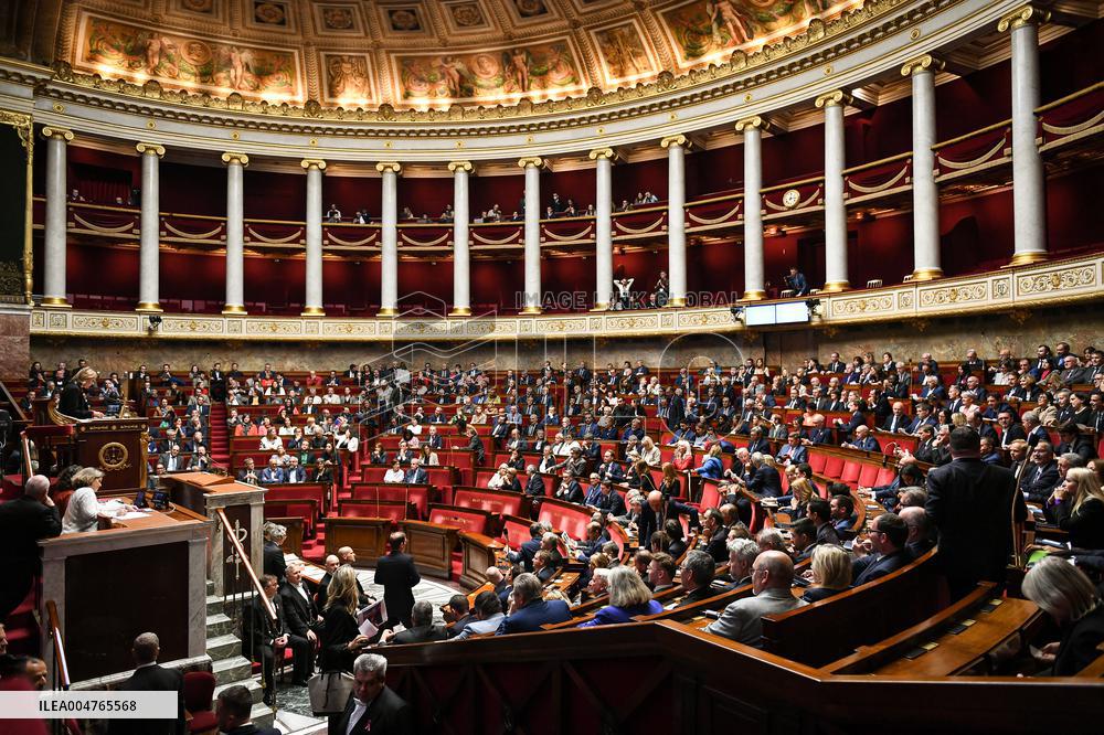 Ordinary session at the National Assembly in Paris FA