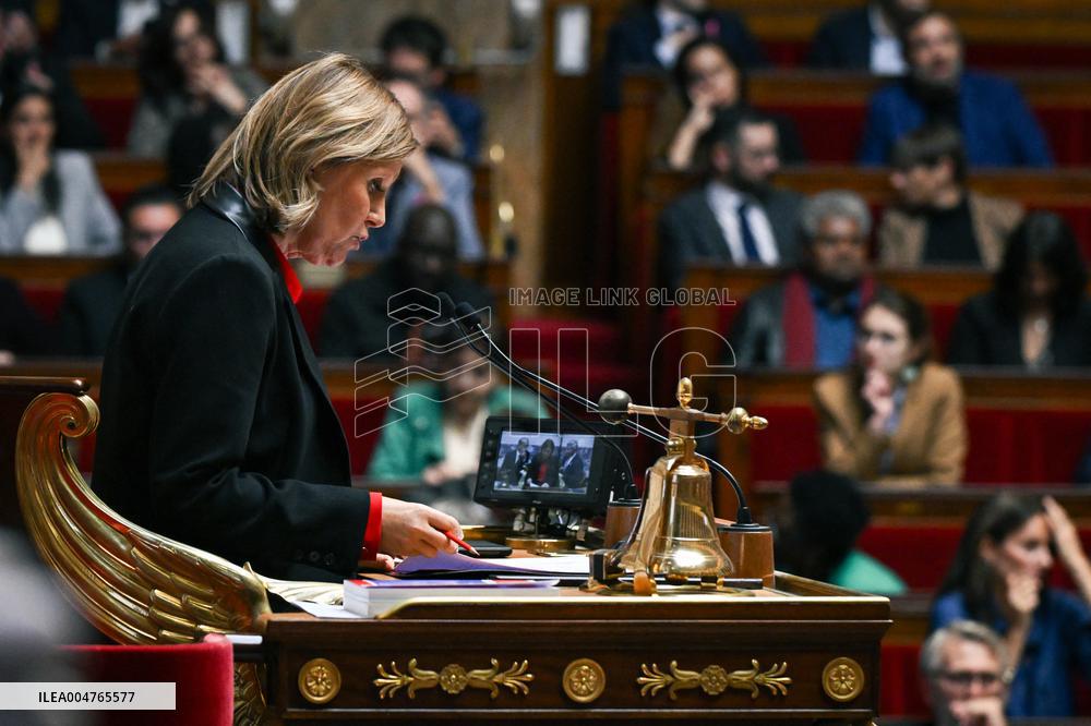 Ordinary session at the National Assembly in Paris FA