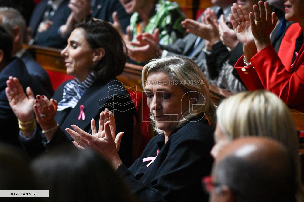 Ordinary session at the National Assembly in Paris FA