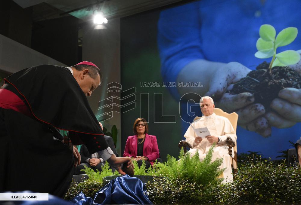 Pope Leo XIV At Conference Raising Hope for Climate Justice - Italy