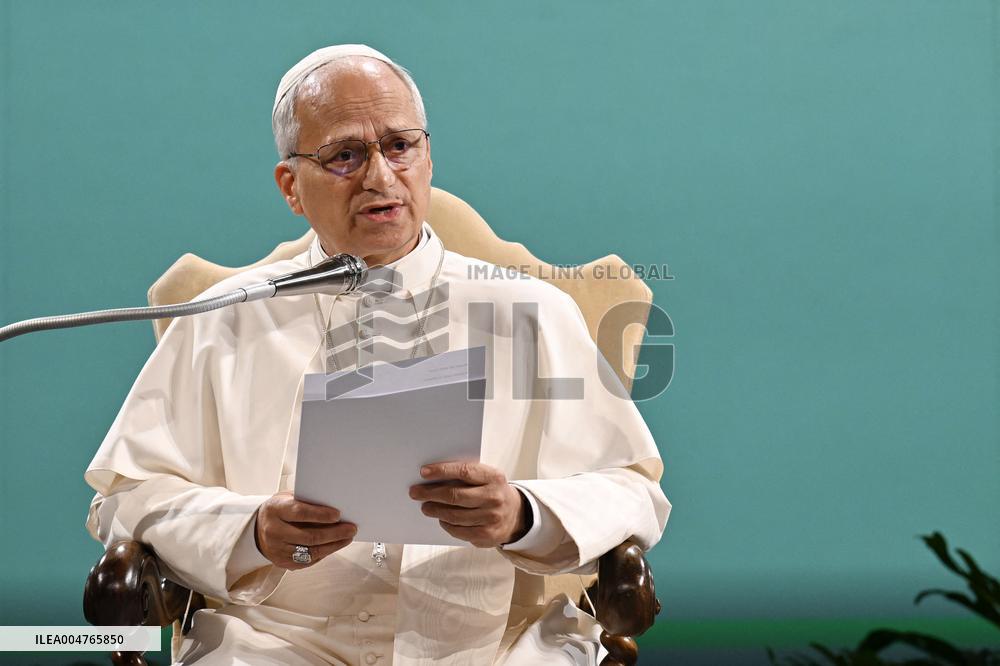 Pope Leo XIV At Conference Raising Hope for Climate Justice - Italy