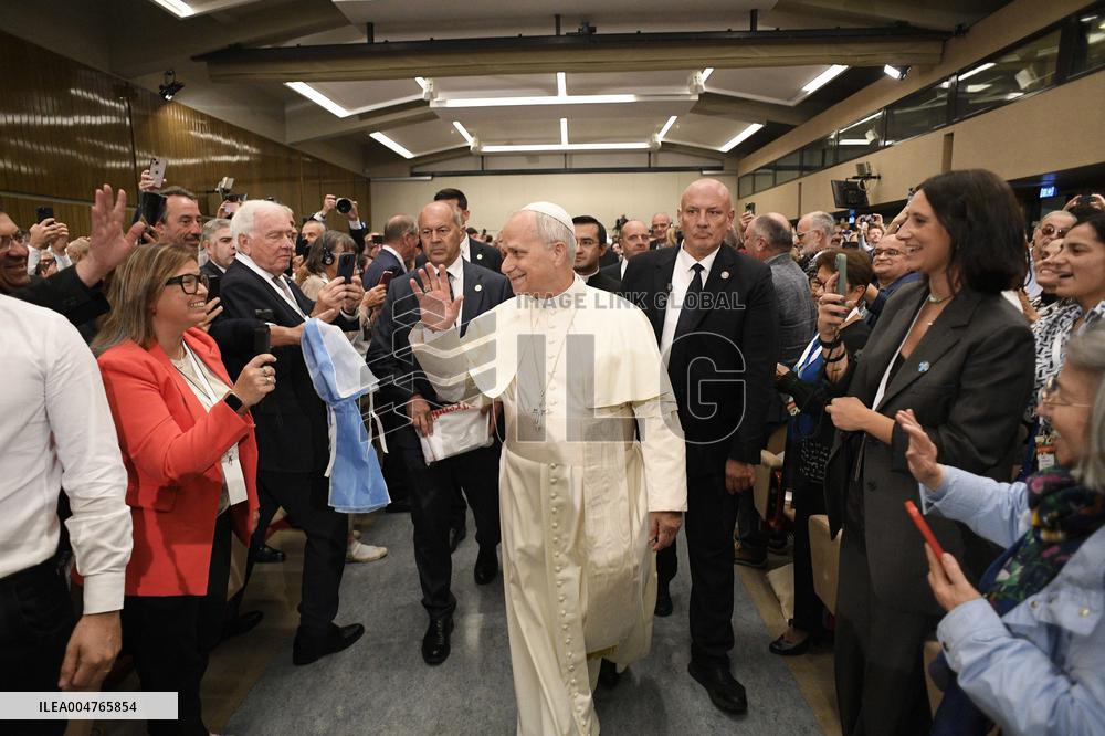 Pope Leo XIV At Conference Raising Hope for Climate Justice - Italy