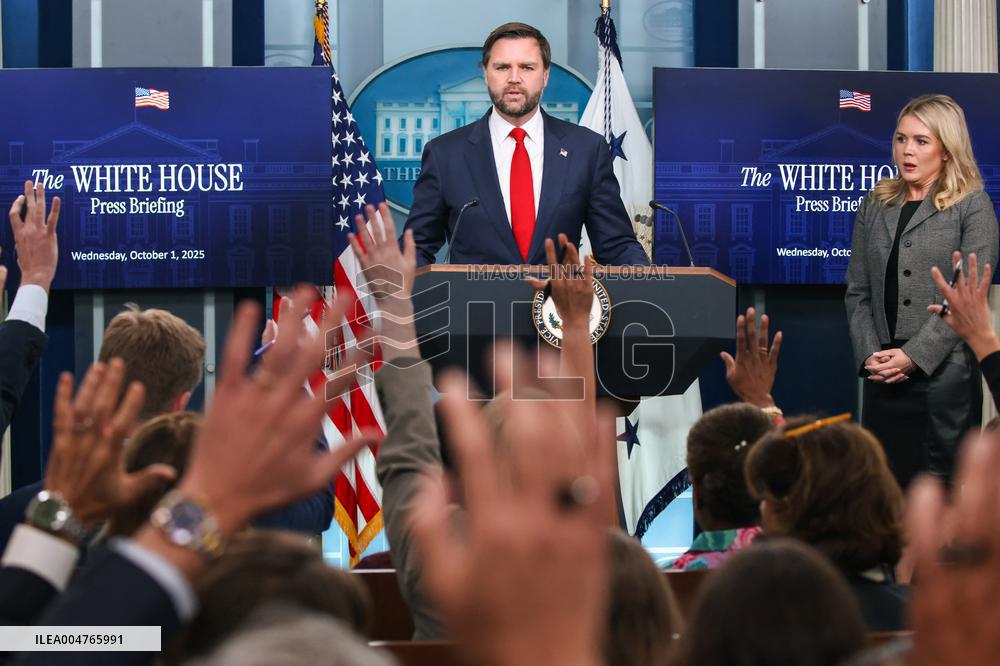 DC: Vice President JD Vance speaks in White House Press Briefing Room