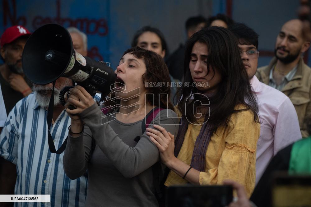 Protest To Demand a Diplomatic Break With Israel - Mexico