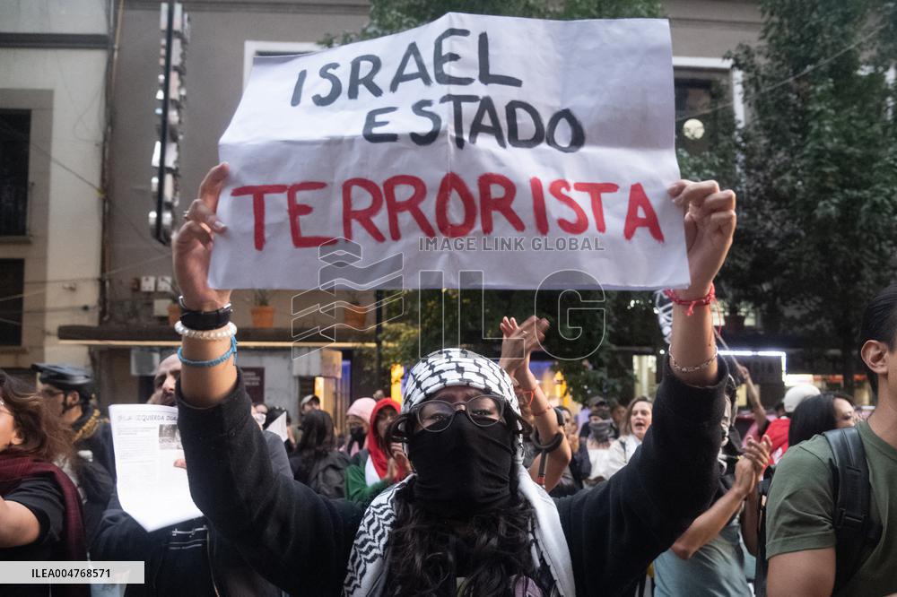 Protest To Demand a Diplomatic Break With Israel - Mexico