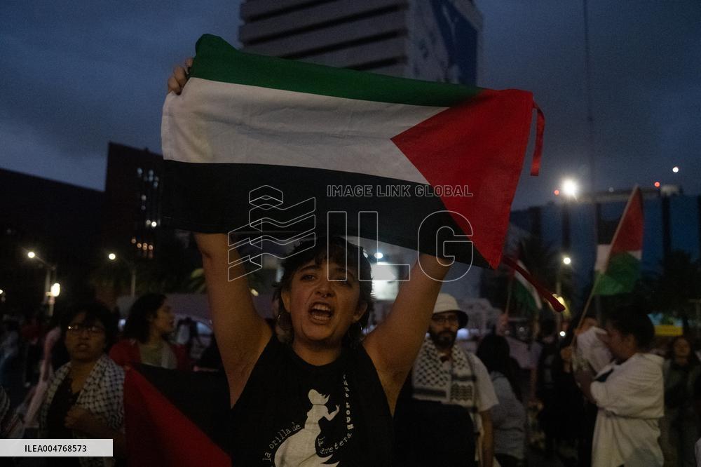 Protest To Demand a Diplomatic Break With Israel - Mexico