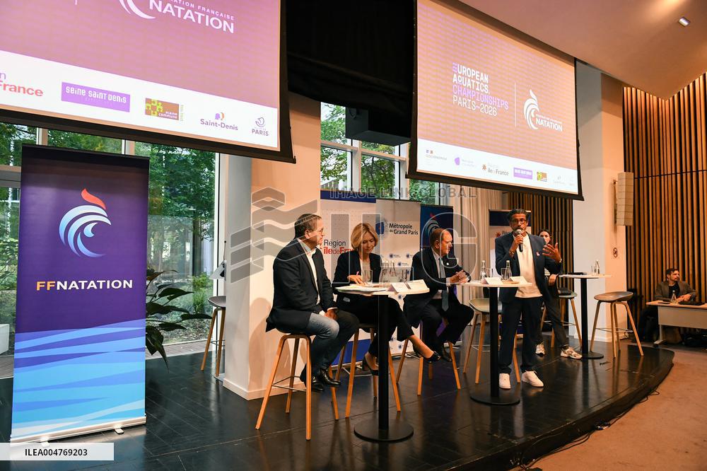 Presser for the 2026 European Swimming Championships in Paris FA