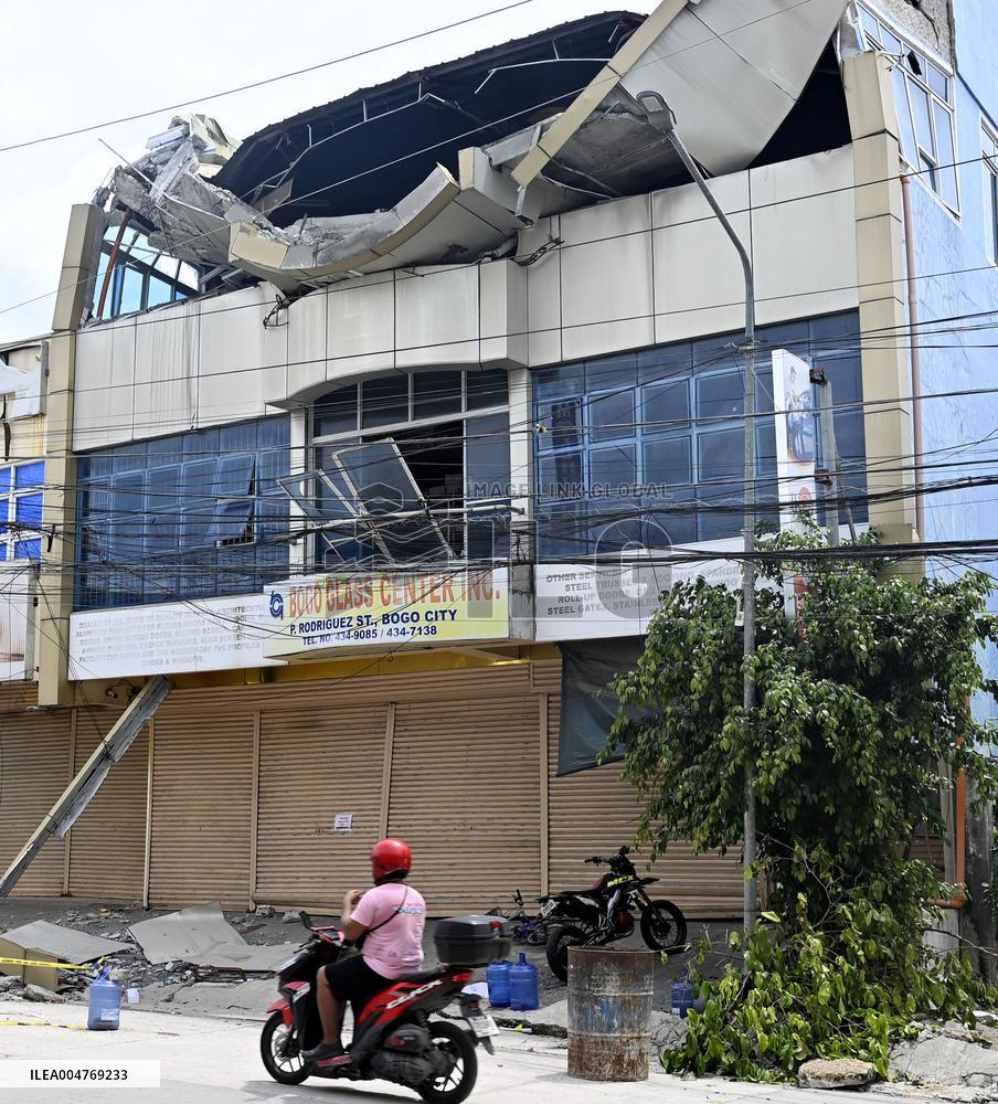 Earthquake in central Philippines