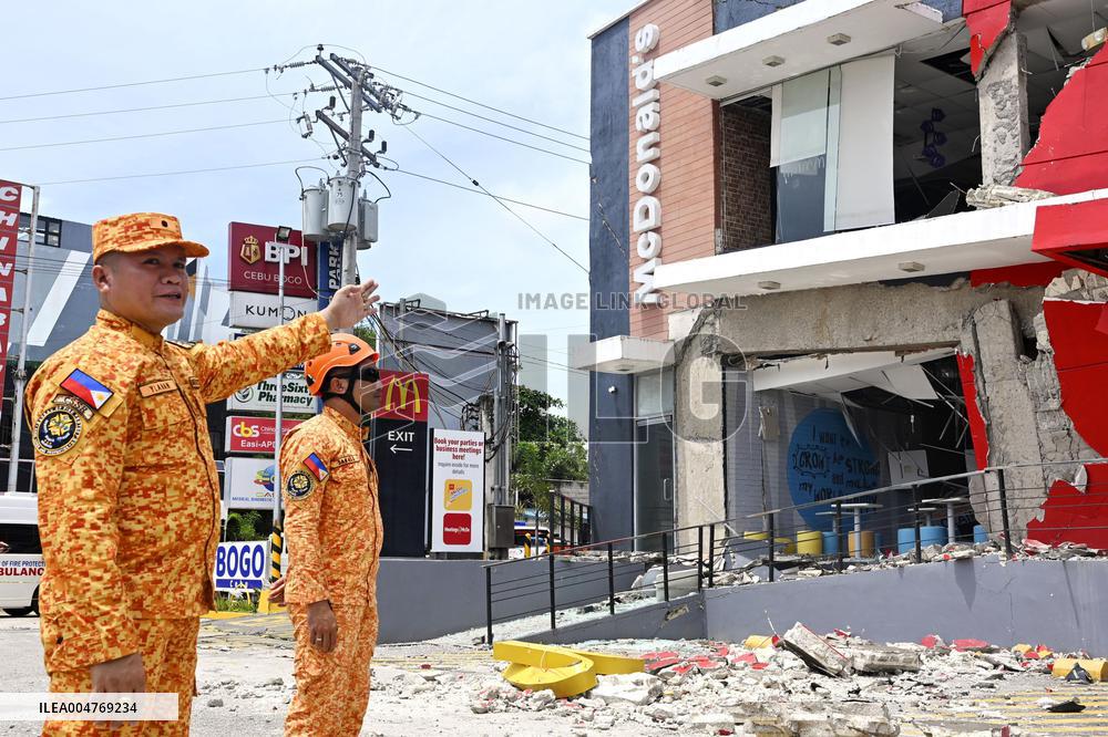 Earthquake in central Philippines