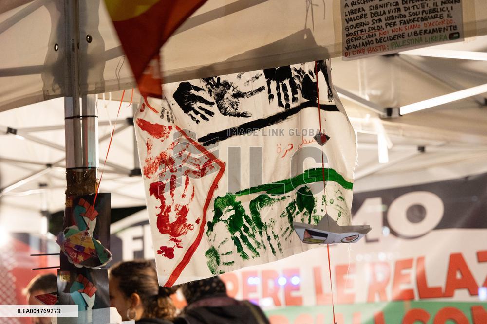 Live Video of The Global Sumud Flotilla - Rome