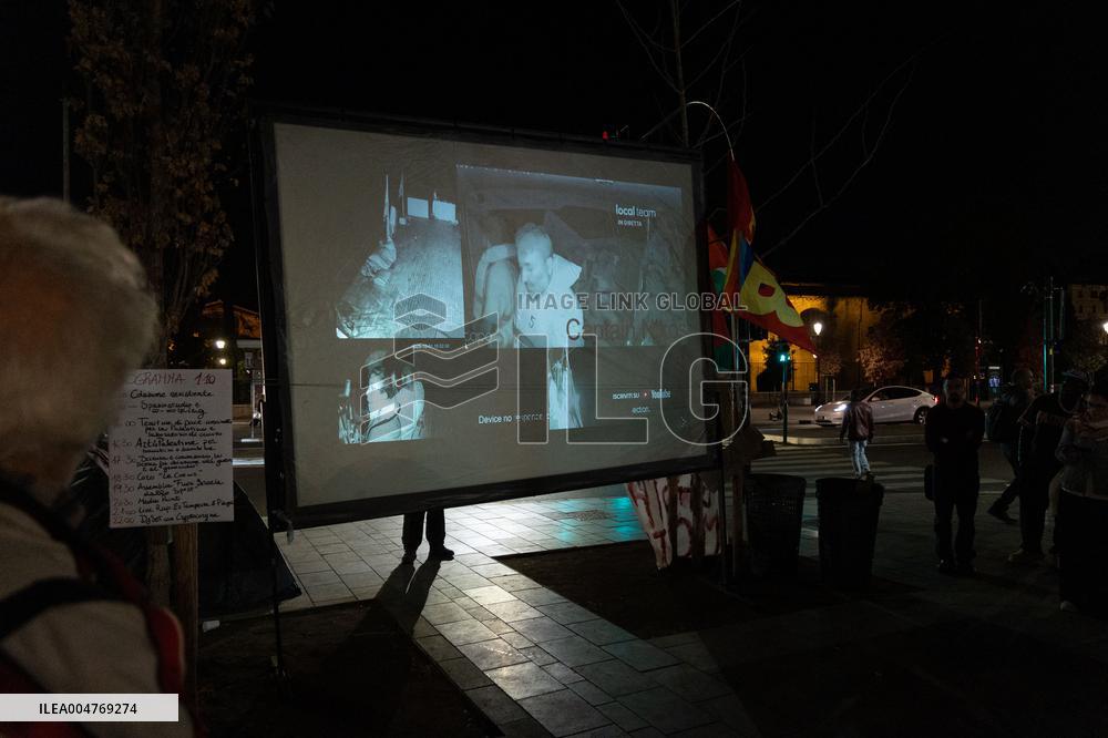 Live Video of The Global Sumud Flotilla - Rome