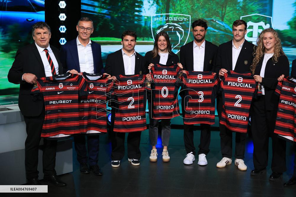 Exclusive - Press Conference of The Partnership Peugeot x The Stade Toulousain - Paris