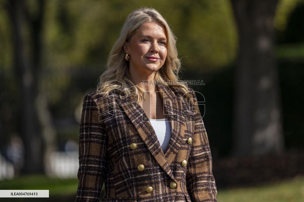 WH Press Secretary Leavitt Gaggles with Press at White House