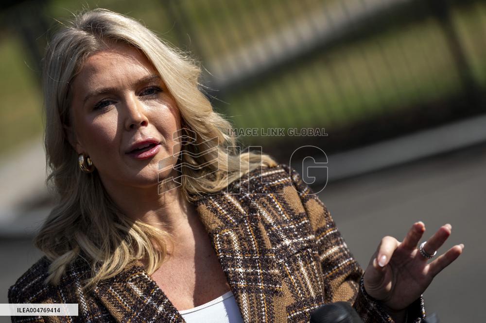 WH Press Secretary Leavitt Gaggles with Press at White House