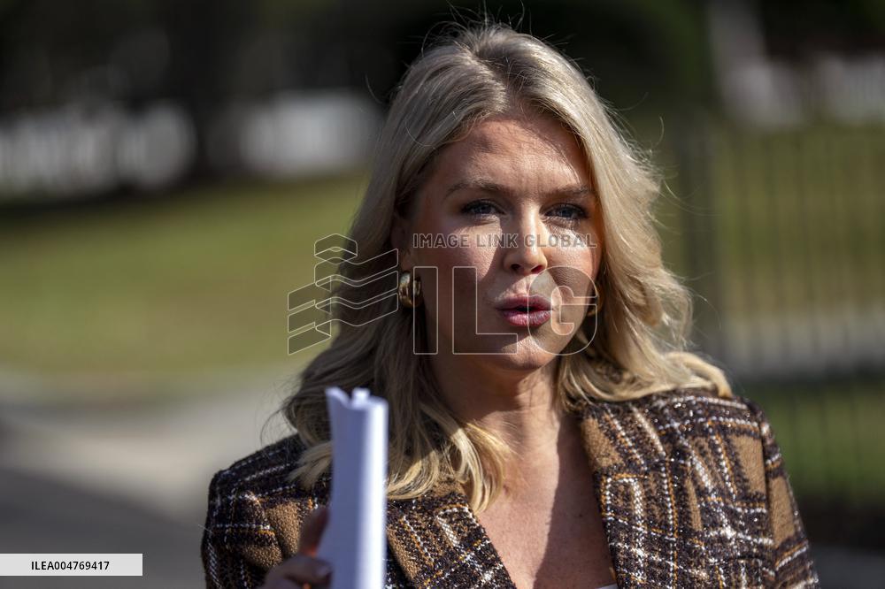 WH Press Secretary Leavitt Gaggles with Press at White House