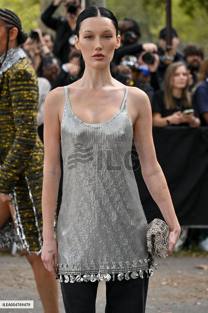 PFW Rabanne Outside Arrivals