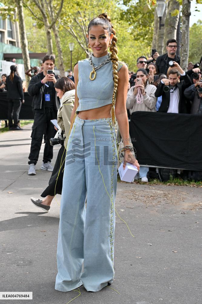 PFW Rabanne Outside Arrivals