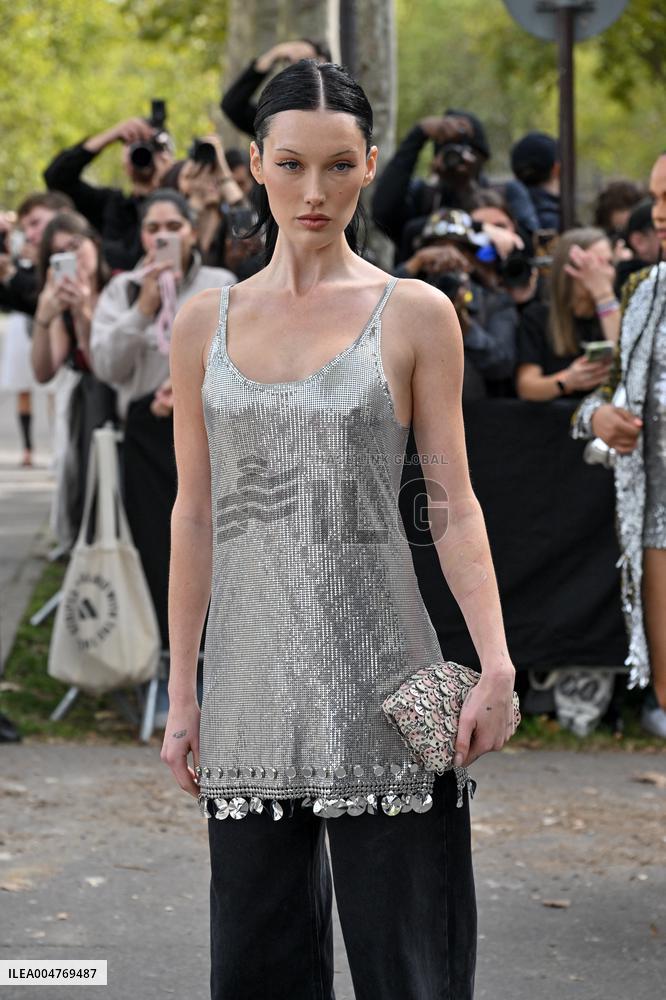 PFW Rabanne Outside Arrivals