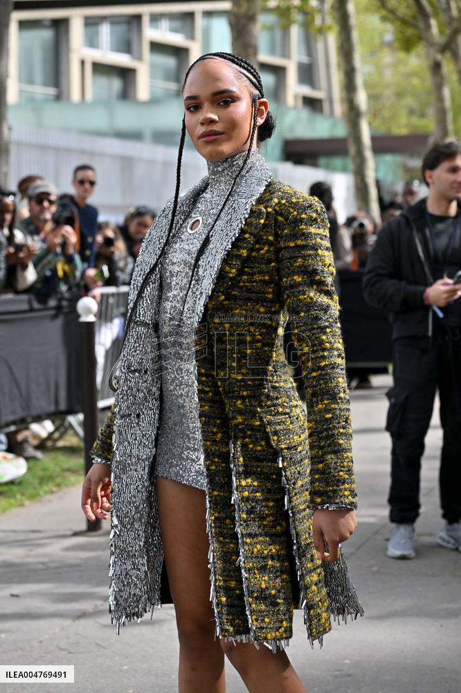 PFW Rabanne Outside Arrivals