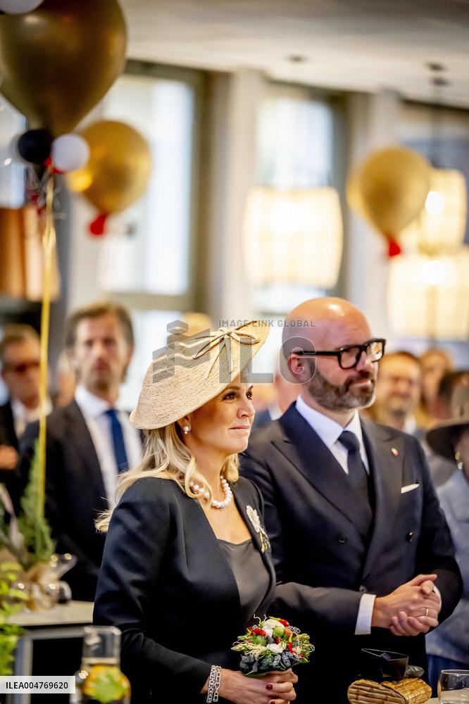 Queen Maxima Visits Hotel Management School Maastricht - Netherlands
