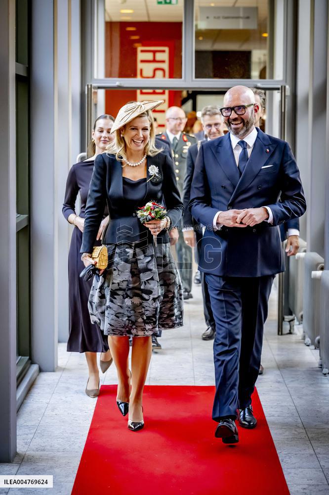 Queen Maxima Visits Hotel Management School Maastricht - Netherlands