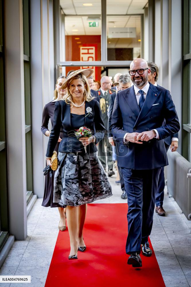 Queen Maxima Visits Hotel Management School Maastricht - Netherlands