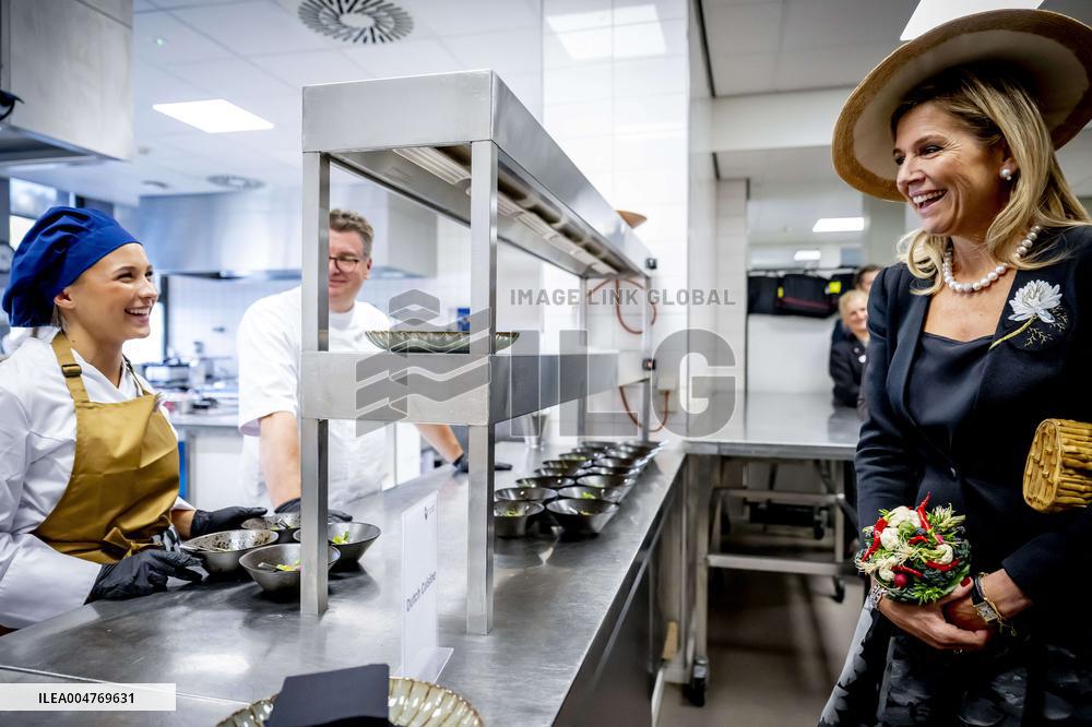 Queen Maxima Visits Hotel Management School Maastricht - Netherlands