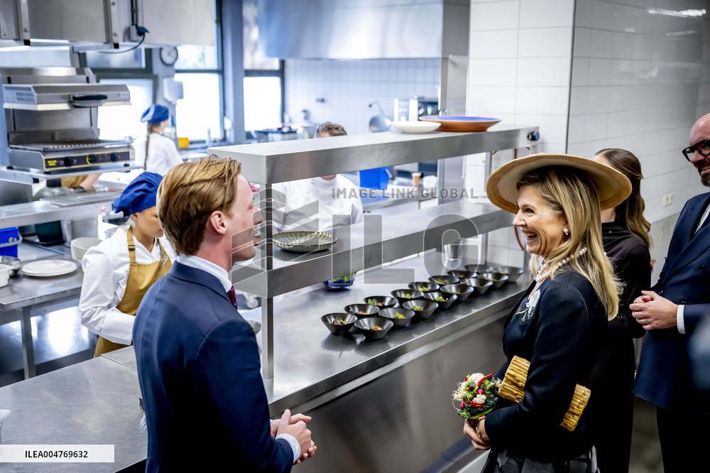 Queen Maxima Visits Hotel Management School Maastricht - Netherlands