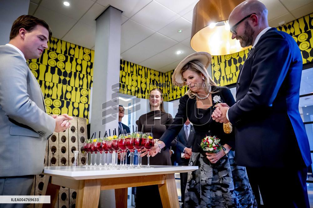 Queen Maxima Visits Hotel Management School Maastricht - Netherlands