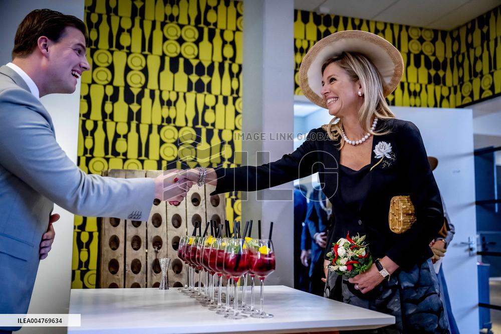 Queen Maxima Visits Hotel Management School Maastricht - Netherlands