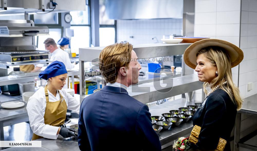 Queen Maxima Visits Hotel Management School Maastricht - Netherlands