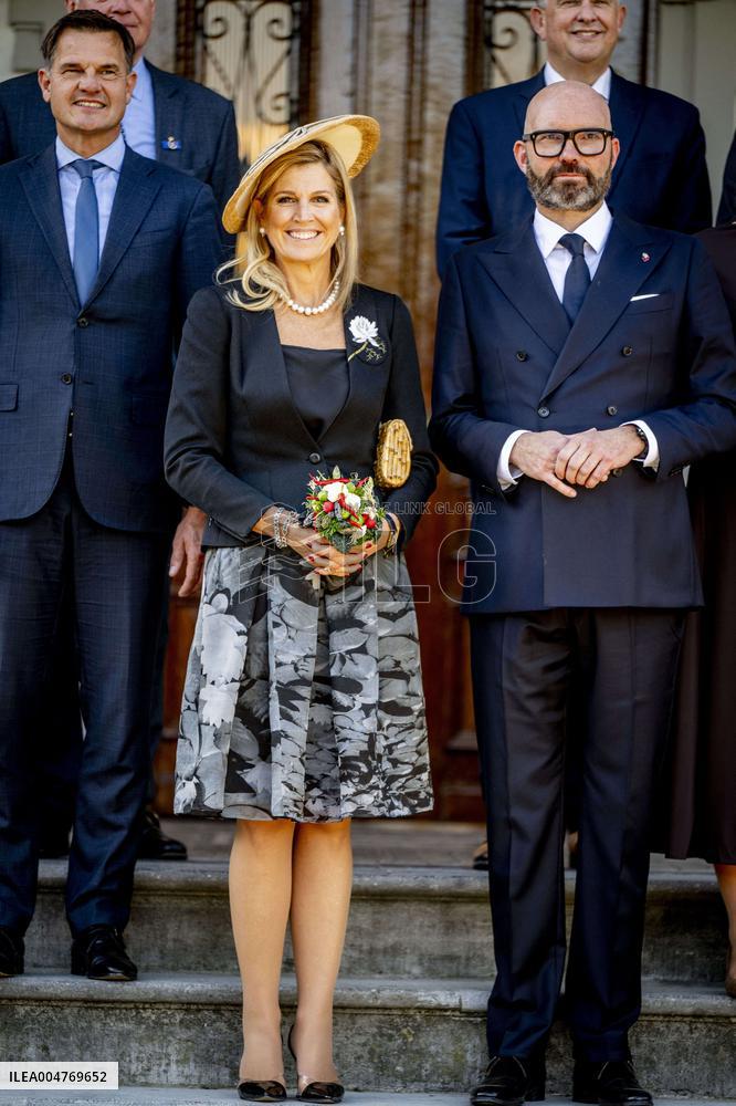 Queen Maxima Visits Hotel Management School Maastricht - Netherlands