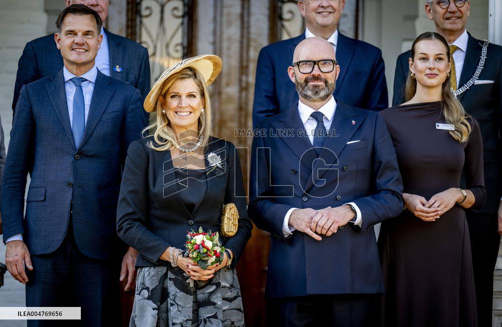 Queen Maxima Visits Hotel Management School Maastricht - Netherlands