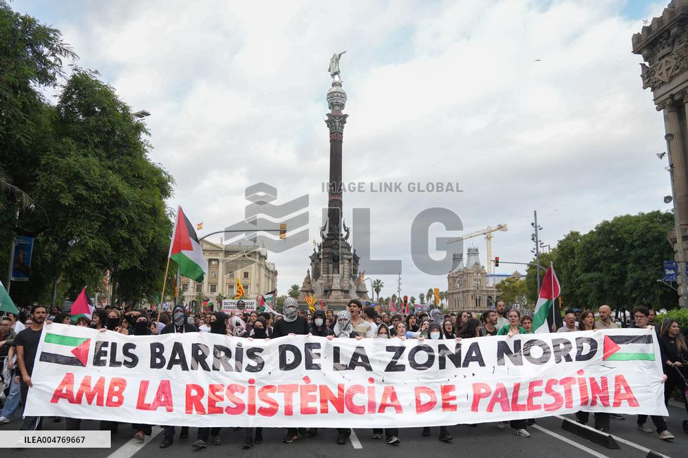 Student Union Demonstration in Support of Palestine - Spain
