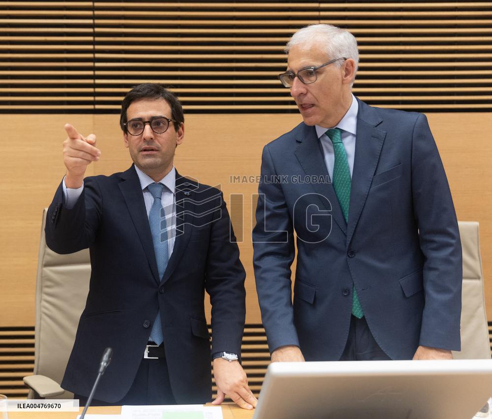 Steéphane Sejourne At Joint Committee for the European Union - Madrid