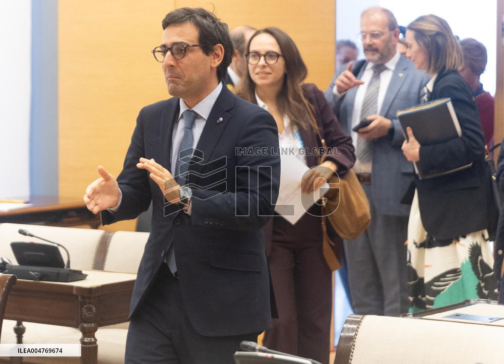 Steéphane Sejourne At Joint Committee for the European Union - Madrid