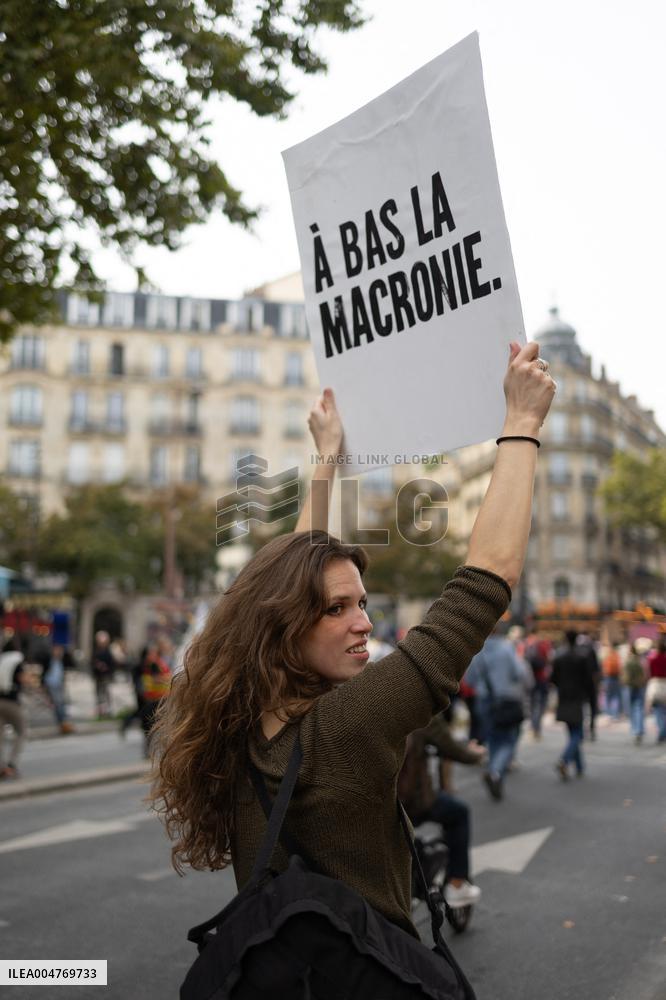 Protest for social justice measures - Paris