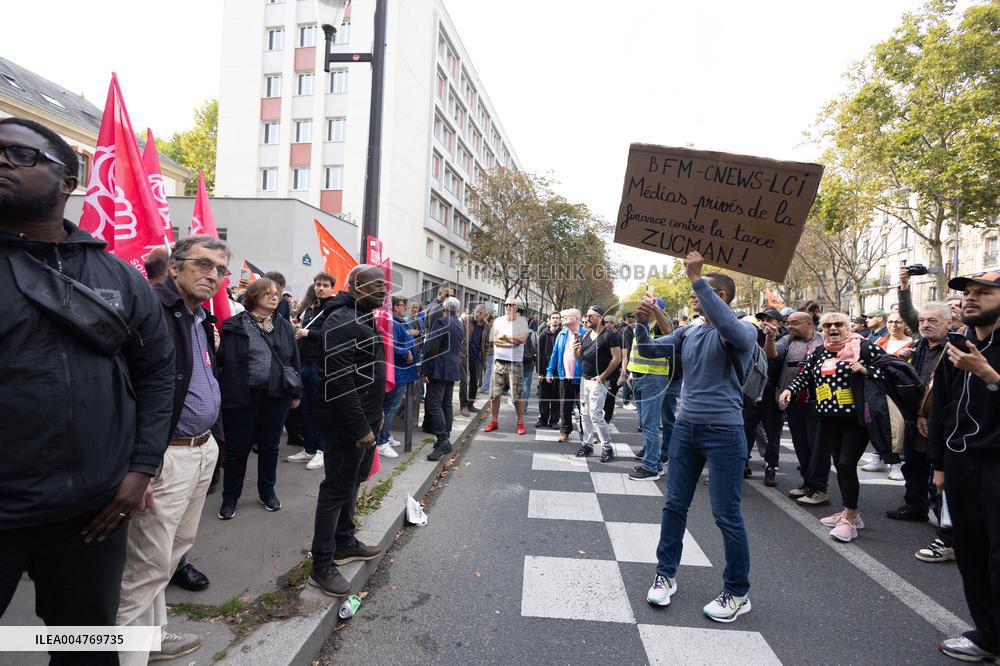 Protest for social justice measures - Paris