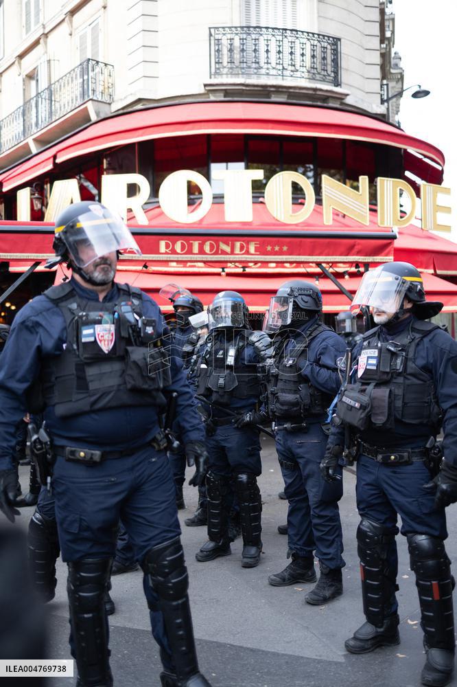 Protest for social justice measures - Paris