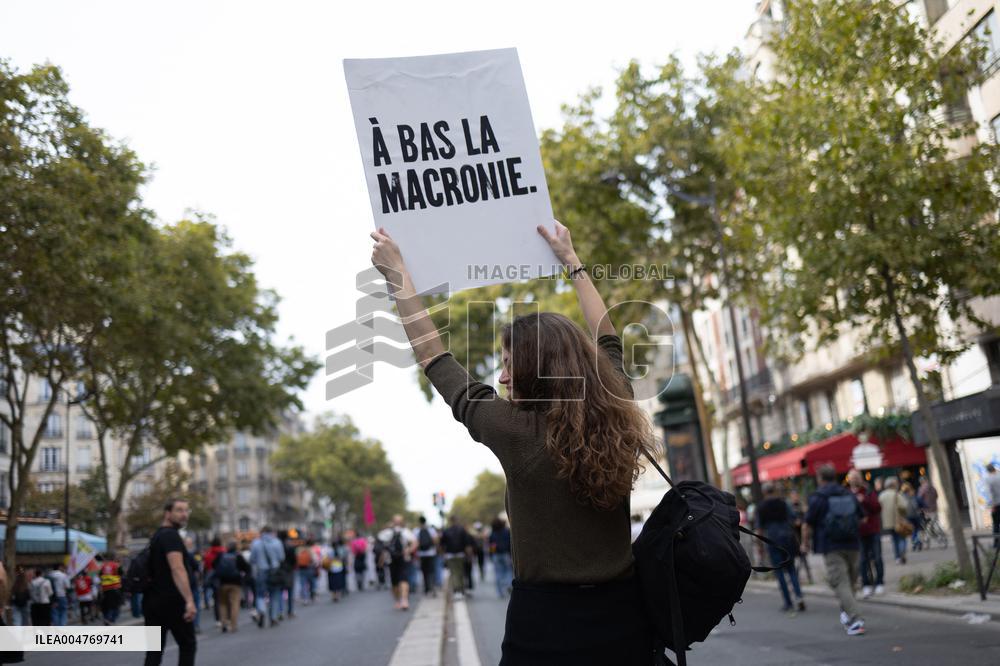 Protest for social justice measures - Paris
