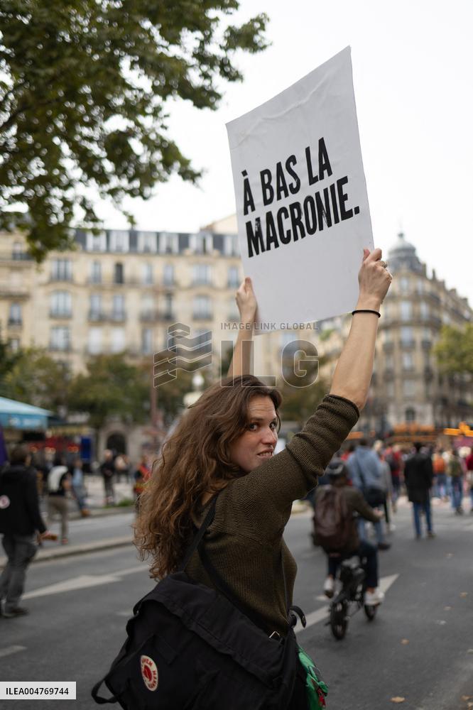 Protest for social justice measures - Paris